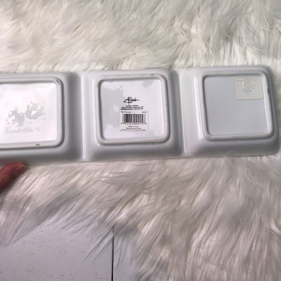 Signature Porcelain Martini Wine Compartment Tray - Picture 6 of 8